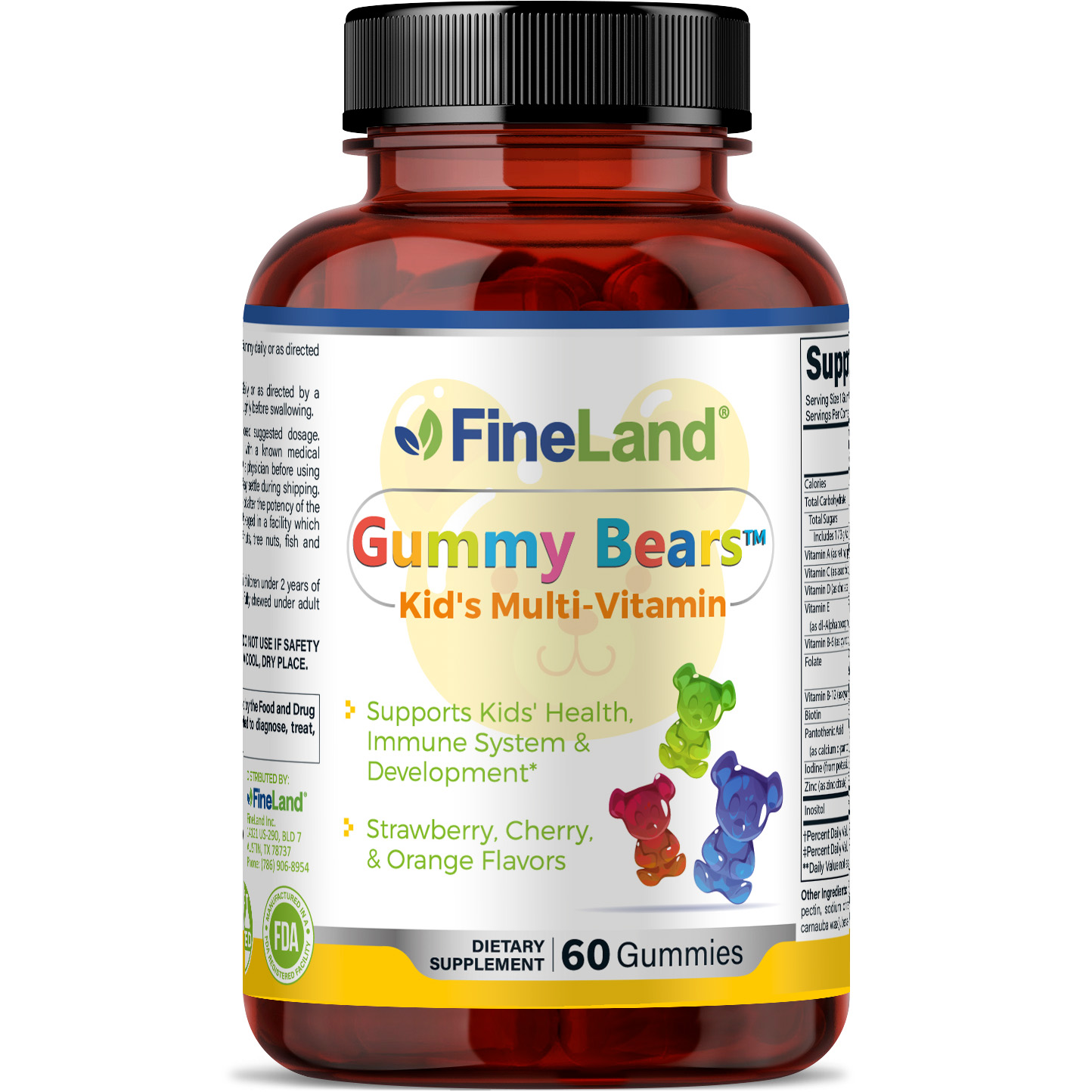 FRONTAL GUMMY BEARS.jpg Gummy Bears (Multi-Vitamin) - Imagen 1